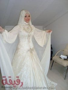 فساتين اعراس آخر موضة لهذا العام فساتين زفاف للمحجبات