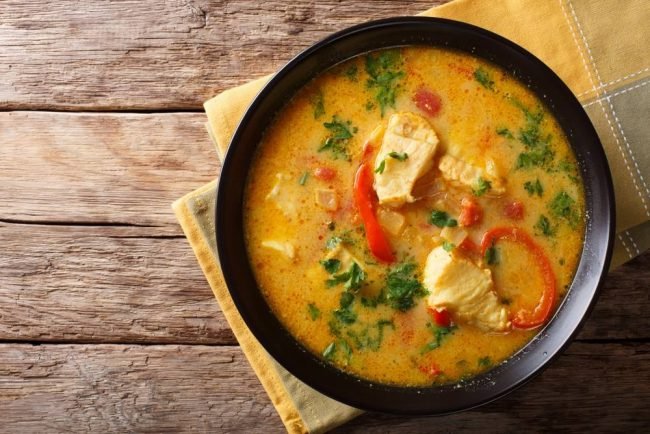 شوربة السمك بالخضار