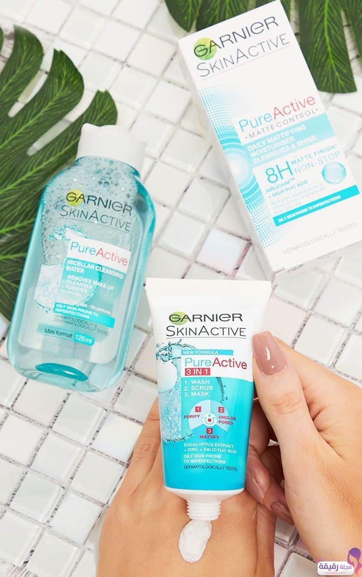 غسول غارنييه الازرق بيور أكتيف تعرفي على أنواعه بالمميزات والأسعار - مجلة رقيقة